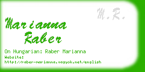 marianna raber business card